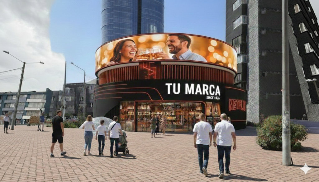 Vitrina Publicitaria con pantalla Led - Publicidad Exterior OOHD